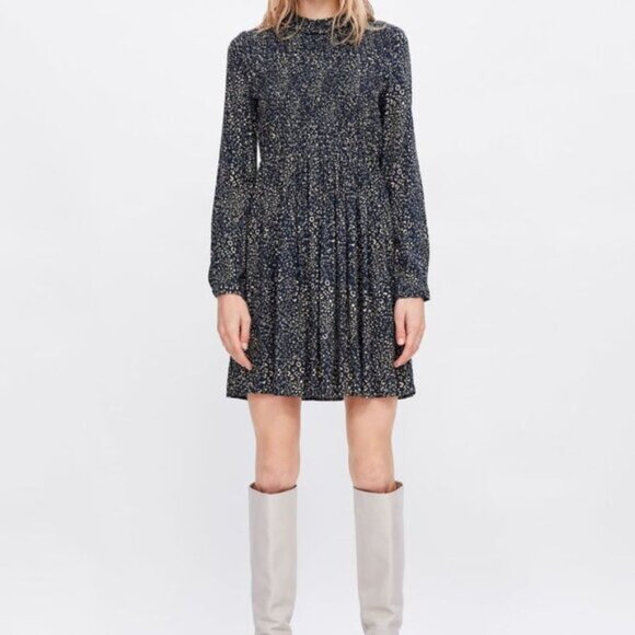 Zara Womens Cottagecore Floral Coquette Girl Prairie Whimsical Mini Dress S - Picture 1 of 7